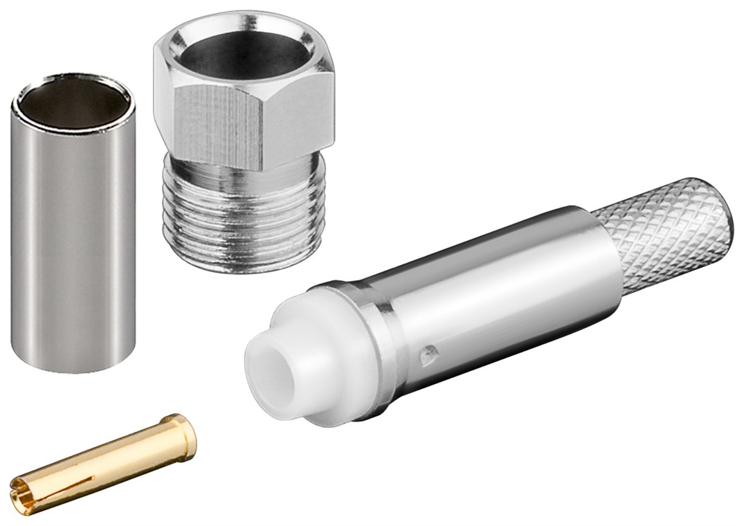 FME-Buchse Crimp für RG 58/U FME-Buchse Crimp für RG 58/U - mit vergoldetem Kontakt