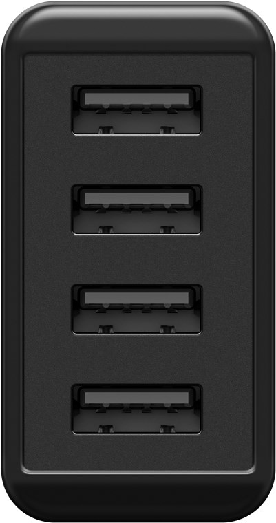 4-fach USB-Ladegerät (30W) schwarz - mehrfach USB Netzteil zum gleichzeitigen Aufladen von bis zu 4 Geräten 4-fach USB-Ladegerät (30W) schwarz - mehrfach USB Netzteil zum gleichzeitigen Aufladen von bis zu 4 Geräten