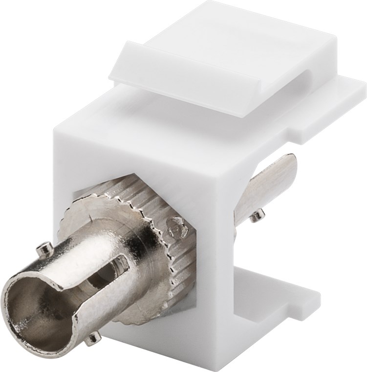 Keystone Modul Lichtwellenleiter - 17,2 mm Breite, 2x ST-Simplex Buchse Keystone Modul Lichtwellenleiter - 17,2 mm Breite, 2x ST-Simplex Buchse