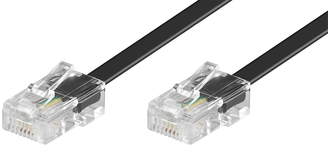 ISDN Modularanschlusskabel ISDN Modularanschlusskabel - Kabellänge 10 m - Kupferkaschierter Aluminiumleiter (CCA), RJ45-Stecker (8P4C) > RJ45-Stecker (8P4C)