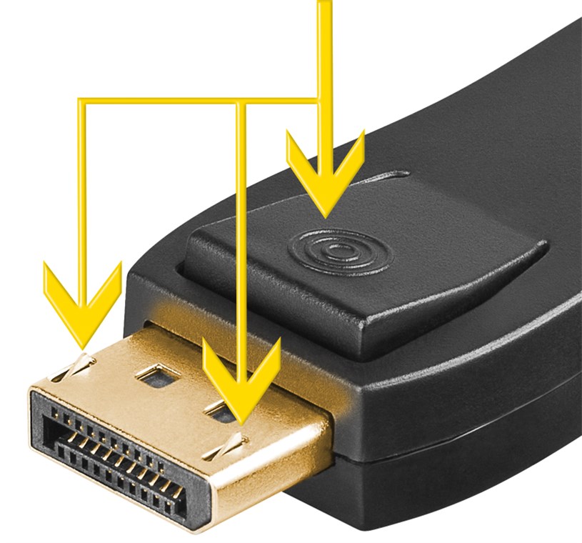 DisplayPort auf HDMI™-Adapter 1.1, vergoldet - Farbversion Schwarz - DisplayPort-Stecker > HDMI™-Buchse (Typ A) DisplayPort auf HDMI™-Adapter 1.1, vergoldet - Farbversion Schwarz - DisplayPort-Stecker > HDMI™-Buchse (Typ A)
