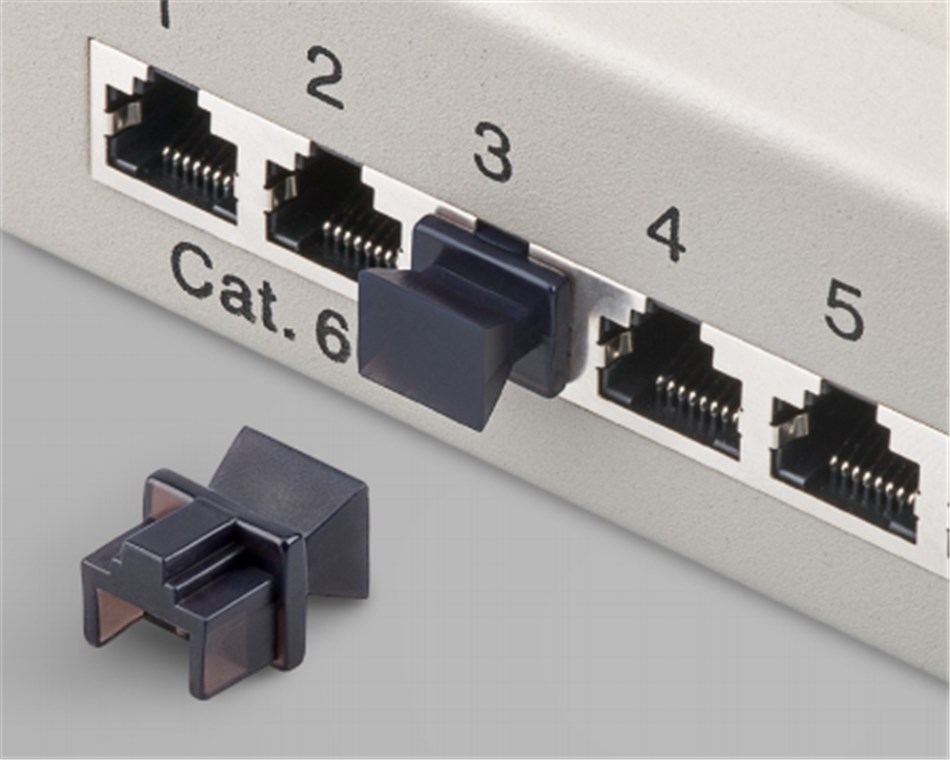 Staubschutz für RJ45 Buchse - z. B. geeignet für den Einsatz in Patch Panels