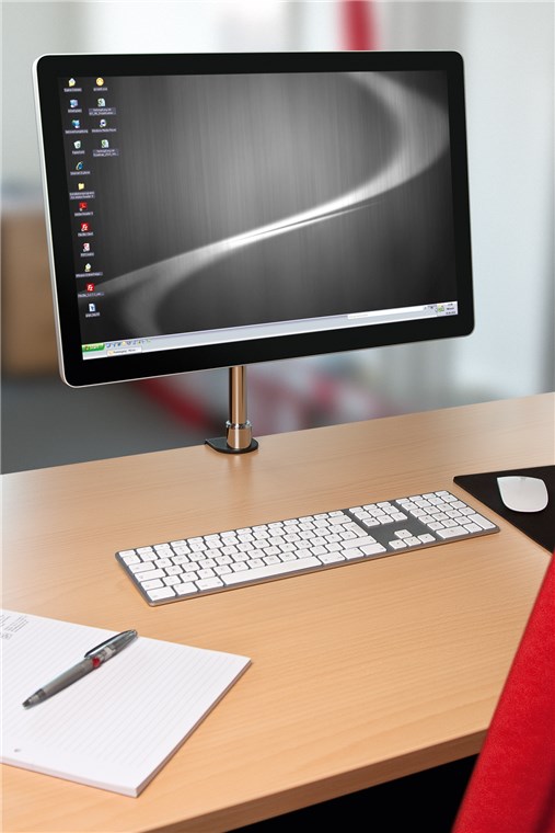 Monitorhalterung FLEX - zur Tischmontage mit auziehbarem Arm für einen Bildschirm, höhenverstellbar, (schwenkbar und neigbar) bis 15kg Monitorhalterung FLEX - zur Tischmontage mit auziehbarem Arm für einen Bildschirm, höhenverstellbar, (schwenkbar und neigbar) bis 15kg