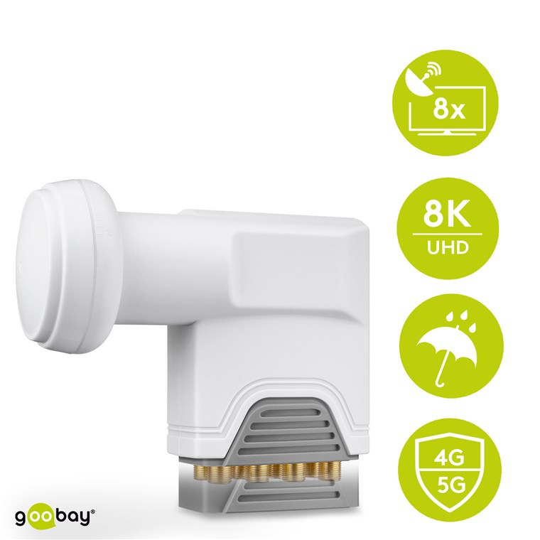 Universal Octo LNB - digitaler SAT-LNB (DVB-S2) für 8 Teilnehmer (8K/4K/UHD/HDTV/3D Empfang) Universal Octo LNB - digitaler SAT-LNB (DVB-S2) für 8 Teilnehmer (8K/4K/UHD/HDTV/3D Empfang)