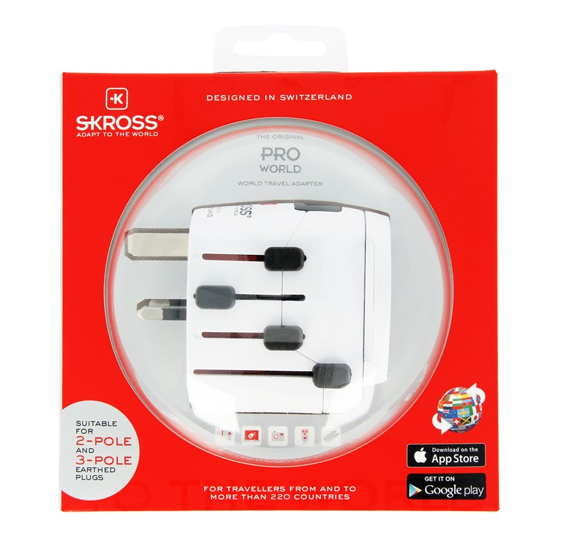 World Adapter PRO - World - geeignet für alle geerdeten und ungeerdeten Geräte(2- und 3-polig) World Adapter PRO - World - geeignet für alle geerdeten und ungeerdeten Geräte(2- und 3-polig)
