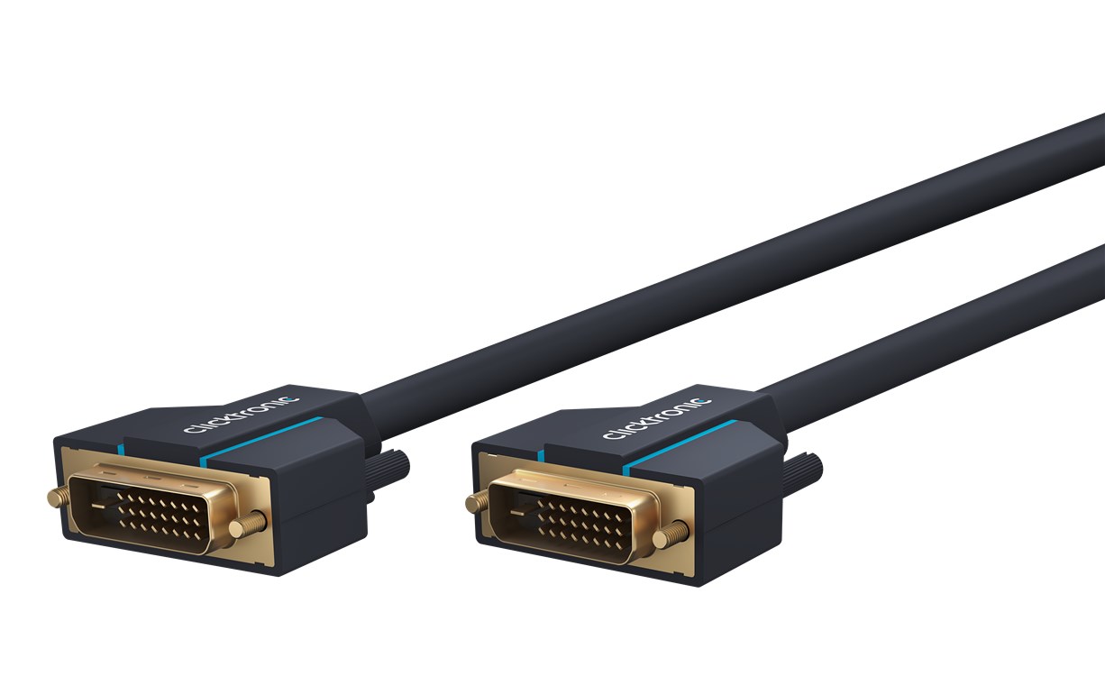 DVI-Kabel DVI-Kabel - Kabellänge 1 m - Premium-Kabel|1x DVI-D-Stecker Dual-Link (24+1) 1x DVI-D-Stecker Dual-Link (24+1)|1,0 m|WQXGA @ 60 Hz