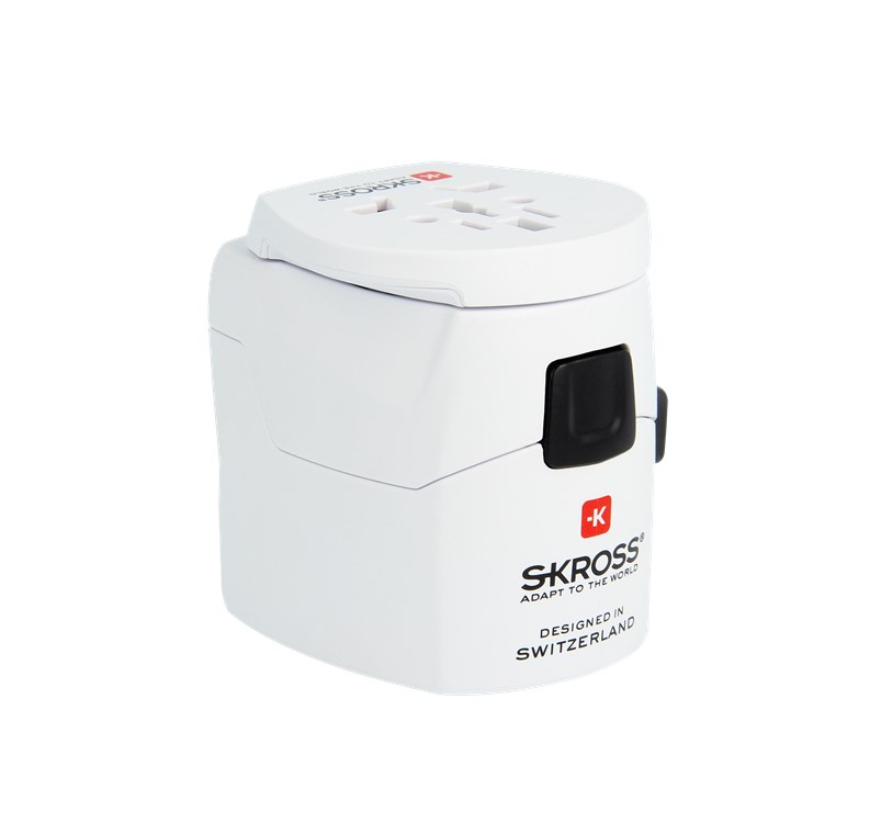 World Adapter PRO - World - geeignet für alle geerdeten und ungeerdeten Geräte(2- und 3-polig)