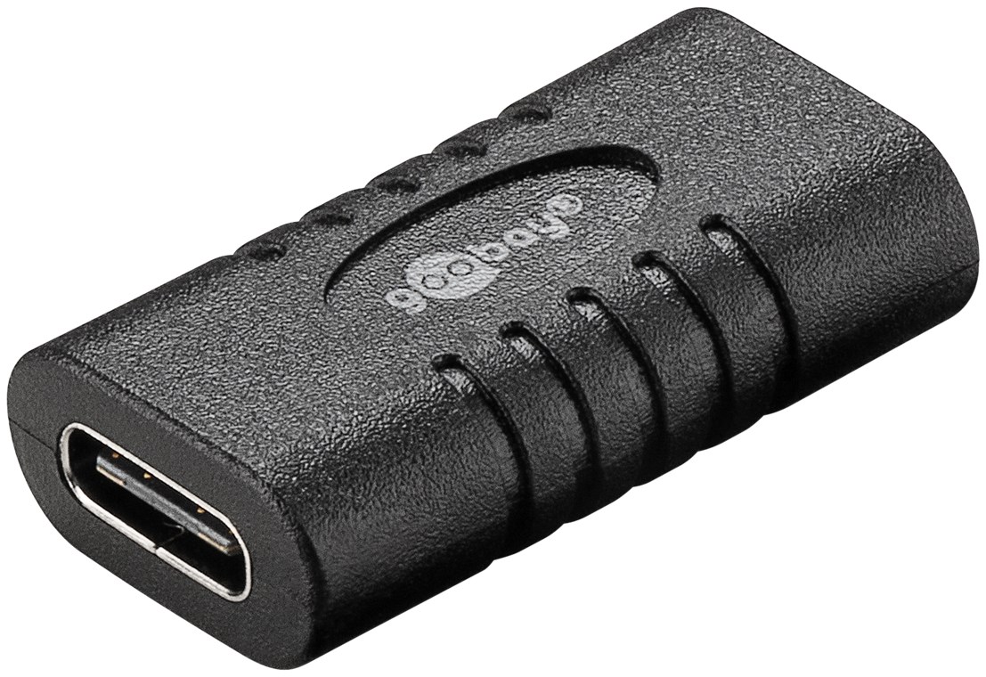 Adapter USB-C™ auf USB-C™, schwarz - USB-C™-Buchse > USB-C™-Buchse Adapter USB-C™ auf USB-C™, schwarz - USB-C™-Buchse > USB-C™-Buchse