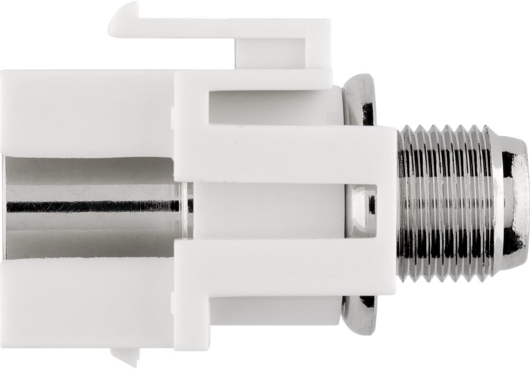 Keystone Modul SAT/Antenne, bündige Montage - 18,9 mm Breite, Koax-Stecker > F-Buchse