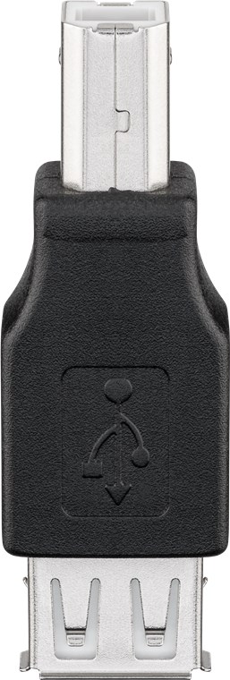 USB 2.0 Hi-Speed Adapter USB 2.0 Hi-Speed Adapter - Anschluss, Typ USB 2.0-Buchse (Typ A) - USB 2.0-Buchse (Typ A) > USB 2.0-Stecker (Typ B)