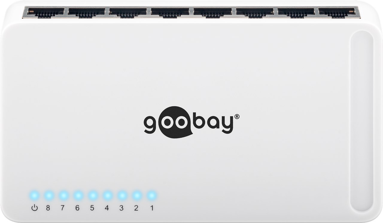 8 Port Gigabit Ethernet Netzwerk-Switch - 8x RJ45-Buchsen, Auto-Negotiation, 1000 Mbit/s 8 Port Gigabit Ethernet Netzwerk-Switch - 8x RJ45-Buchsen, Auto-Negotiation, 1000 Mbit/s