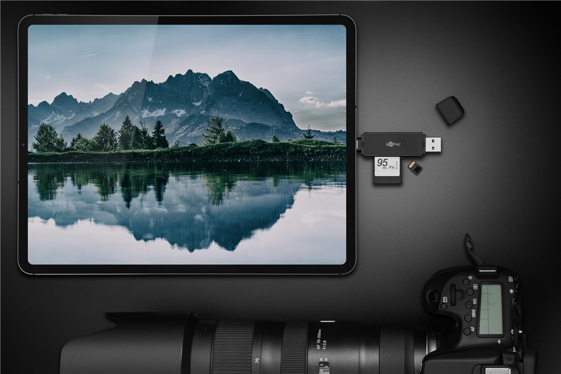 USB 3.0 - USB-C™ 2-in-1 Kartenlesegerät - zum Lesen von Micro SD und SD Speicherkartenformaten USB 3.0 - USB-C™ 2-in-1 Kartenlesegerät - zum Lesen von Micro SD und SD Speicherkartenformaten