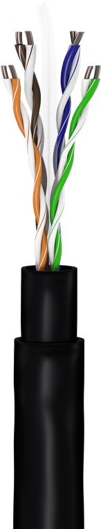 CAT 6 Outdoor Netzwerkkabel-Set, U/UTP, Schwarz - Kabellänge 100 m - Kupferkaschierter Aluminiumleiter (CCA), AWG 24/1 (solid), Polyethylen-Kabelmantel (PE) CAT 6 Outdoor Netzwerkkabel-Set, U/UTP, Schwarz - Kabellänge 100 m - Kupferkaschierter Aluminiumleiter (CCA), AWG 24/1 (solid), Polyethylen-Kabelmantel (PE)