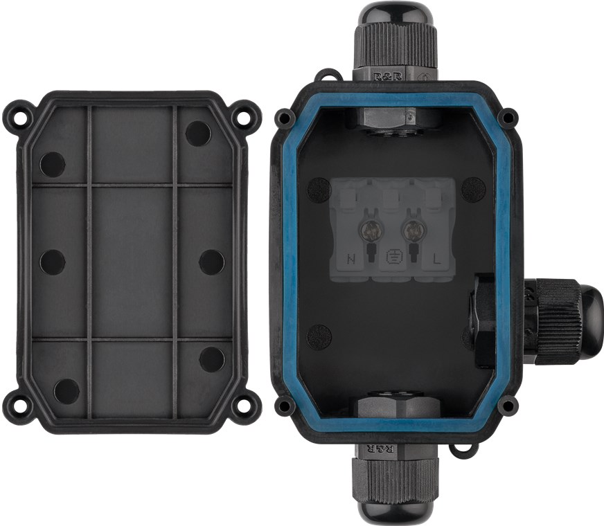 IP-66 Schutzbox für Lüsterklemmen PG9 - Safebox zum sicheren Verbinden von 3 Kabeln IP-66 Schutzbox für Lüsterklemmen PG9 - Safebox zum sicheren Verbinden von 3 Kabeln