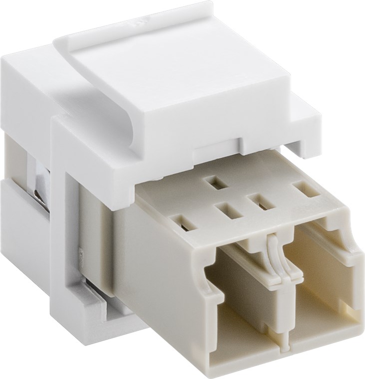 Keystone Modul Lichtwellenleiter - 17,2 mm Breite, 2x LC-Duplex Buchse Keystone Modul Lichtwellenleiter - 17,2 mm Breite, 2x LC-Duplex Buchse