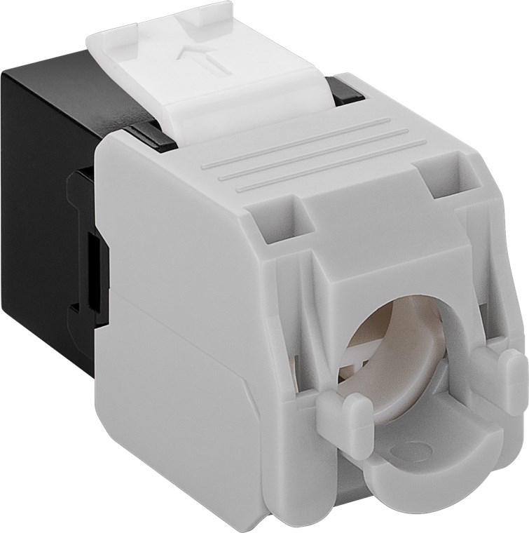 Keystone Modul RJ45 CAT 6A, UTP - Farbversion Schwarz - 16,5 mm breit, Krokodil-Typ, Klemmleiste für werkzeugfreie LSA-Montage Keystone Modul RJ45 CAT 6A, UTP - Farbversion Schwarz - 16,5 mm breit, Krokodil-Typ, Klemmleiste für werkzeugfreie LSA-Montage