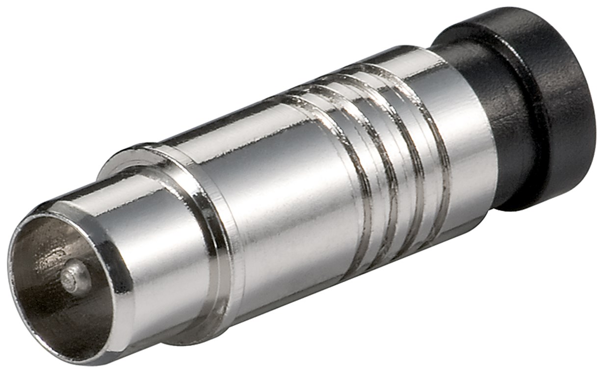 Koax-Kompressionsstecker Koax-Kompressionsstecker - für Kabel mit einem Außendurchmesser von 7 mm; Metall