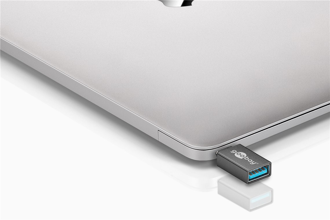 USB-C™/USB A OTG Super Speed Adapter für den Anschluss von Ladekabeln 3.0, grau - Farbversion Grau - USB-C™-Stecker > USB 3.0-Buchse (Typ A) USB-C™/USB A OTG Super Speed Adapter für den Anschluss von Ladekabeln 3.0, grau - Farbversion Grau - USB-C™-Stecker > USB 3.0-Buchse (Typ A)