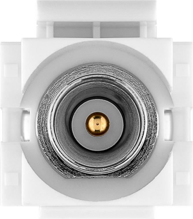 Keystone Modul SAT/Antenne, bündige Montage - 18,9 mm Breite, Koax-Stecker > F-Buchse