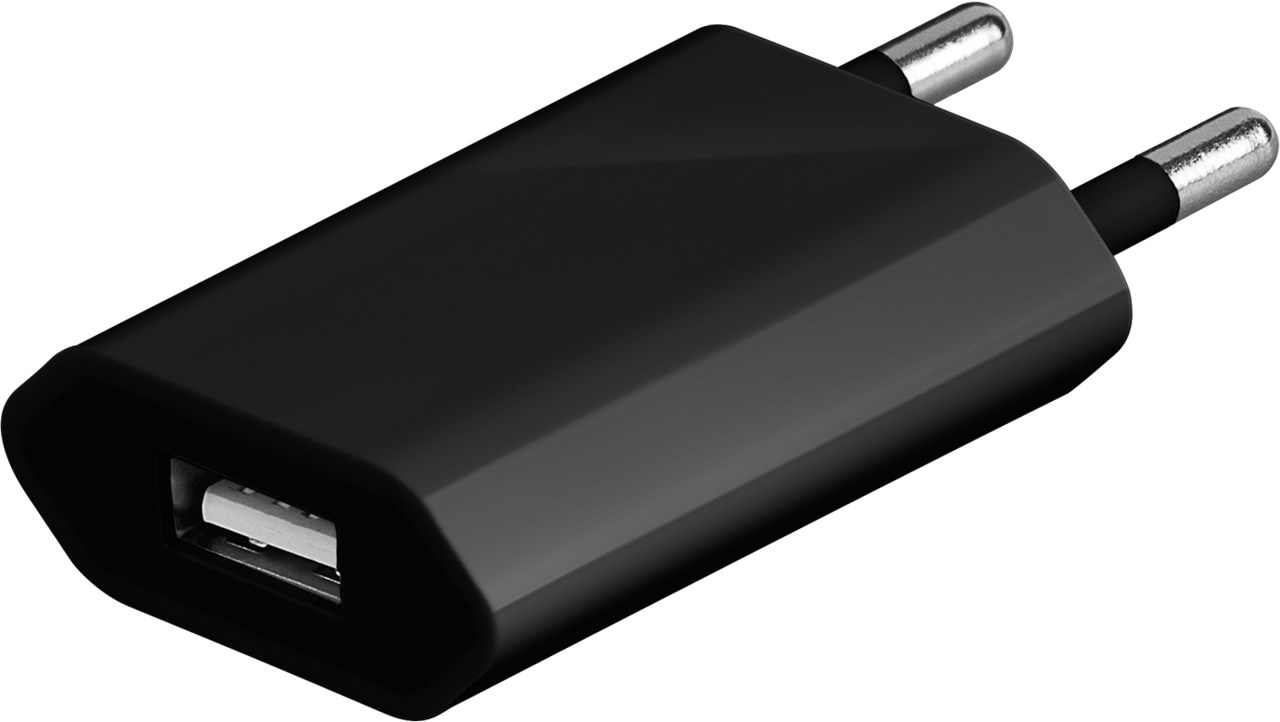 Apple Lightning Ladeset 1 A - Netzteil mit Apple Lightning Kabel 1m (Schwarz)
