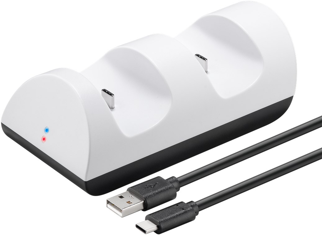 PS5-Controller-Dual-Ladestation - für bis zu zwei PS5 DualSense™ Controller, mit Ladeanzeige und USB-C™-Ladekabel