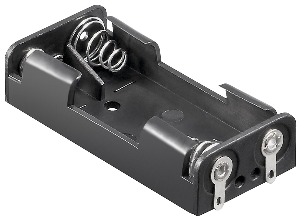 2x AAA (Micro) Batteriehalter - Lötfahne (U)