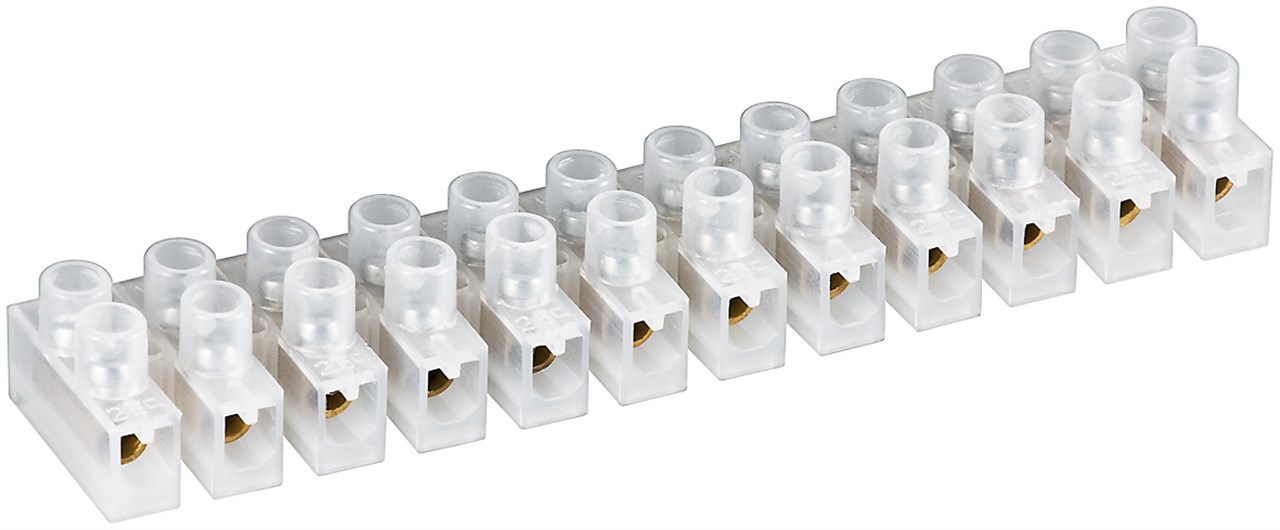 Lüsterklemme 10 Stk, transparent Lüsterklemme 10 Stk, transparent - max. Strombelastbarkeit 0.125 - passend für Kabel mit Aderquerschnitt 4 mm², 3 A