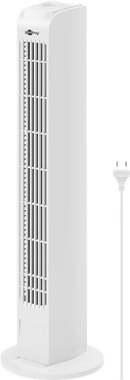 Turmventilator Turmventilator - oszillierender, leiser Säulenventilator mit Stromkabel