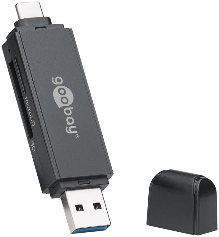 USB 3.0 - USB-C™ 2-in-1 Kartenlesegerät - zum Lesen von Micro SD und SD Speicherkartenformaten USB 3.0 - USB-C™ 2-in-1 Kartenlesegerät - zum Lesen von Micro SD und SD Speicherkartenformaten