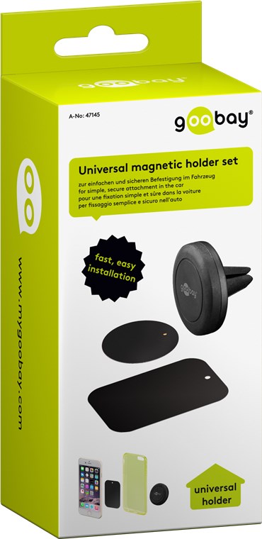 Magnethalterungs-Set Universal - zur einfachen und sicheren Befestigung im Fahrzeug Magnethalterungs-Set Universal - zur einfachen und sicheren Befestigung im Fahrzeug