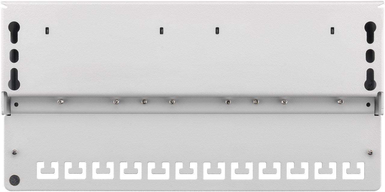CAT 5e Mini/Desktop Patch Panel, 12 Port, (1 HE) - Farbversion Grau - STP geschirmt, Grau CAT 5e Mini/Desktop Patch Panel, 12 Port, (1 HE) - Farbversion Grau - STP geschirmt, Grau