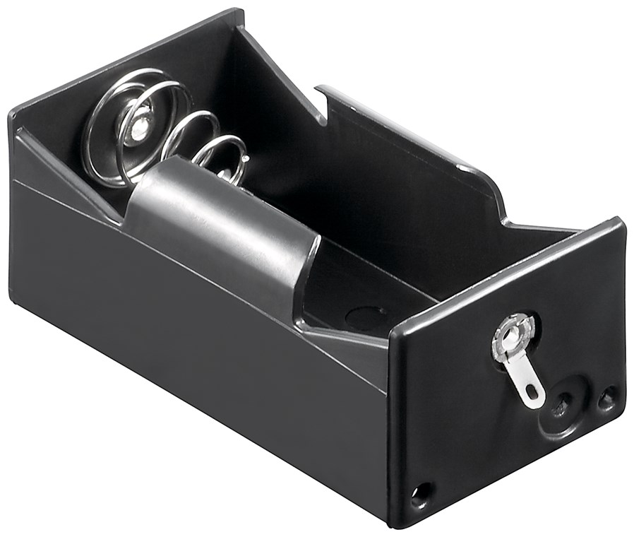 1x D (Mono) Batteriehalter 1x D (Mono) Batteriehalter - Anschluss, Typ Lötfahne (U) - Lötfahne (U)