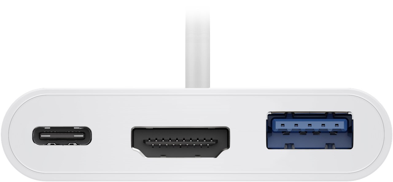 USB-C™ Multiport-Adapter HDMI, PD, weiß - Verbrauchseinheit 1 Stk. im Polybeutel - erweitert ein USB-C™ Gerät um einen HDMI™- und einen USB 3.0- Anschluss USB-C™ Multiport-Adapter HDMI, PD, weiß - Verbrauchseinheit 1 Stk. im Polybeutel - erweitert ein USB-C™ Gerät um einen HDMI™- und einen USB 3.0- Anschluss