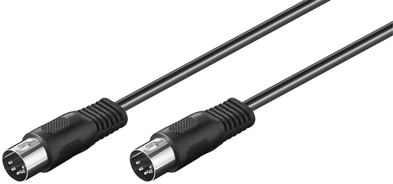 Audio Verbindungskabel DIN, geschirmt Audio Verbindungskabel DIN, geschirmt - Kabellänge 1.5 m - DIN-Stecker 180° (5-Pin) > DIN-Stecker 180° (5-Pin)