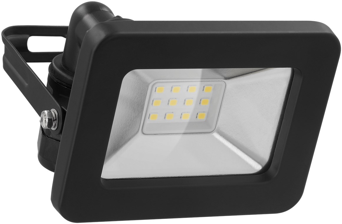 LED-Außenstrahler, 10 W - mit 850 lm, neutralweißem Licht (4000 K) und M16-Kabelverschraubung, für den Außeneinsatz geeignet (IP65)