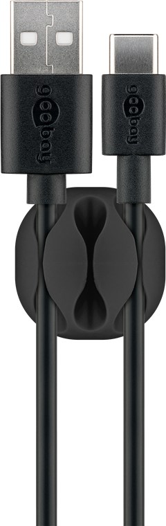 Kabelmanagement 3-Slots, schwarz - Farbversion Schwarz - 4er-Set zum Ordnen und Fixieren, ablösbar