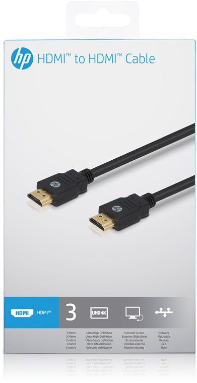 HDMI™ auf HDMI™ Kabel - Kabellänge 3 m - HDMI™-Stecker (Typ A) > HDMI™-Stecker (Typ A) HDMI™ auf HDMI™ Kabel - Kabellänge 3 m - HDMI™-Stecker (Typ A) > HDMI™-Stecker (Typ A)