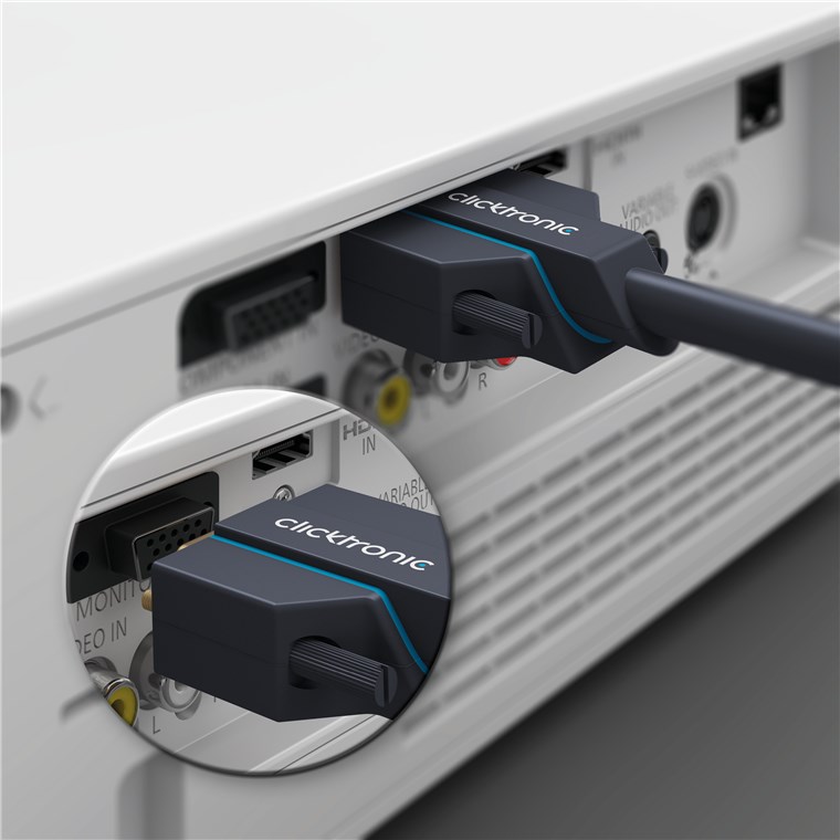 VGA-Kabel - Kabellänge 2 m - Premium-Kabel|1x VGA-Stecker 1x VGA-Stecker|2,0 m|SXGA @ 75 Hz