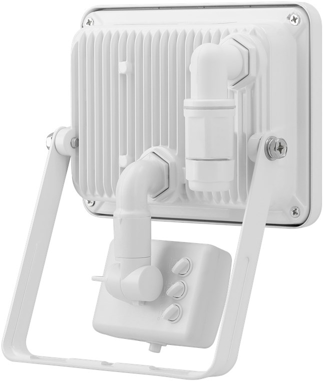 LED-Außenstrahler, 30 W, mit Bewegungsmelder - mit 2550 lm, neutralweißem Licht (4000 K), PIR-Sensor mit ON-/OFF-Funktion und M16-Kabelverschraubung, für den Außeneinsatz geeignet (IP44) LED-Außenstrahler, 30 W, mit Bewegungsmelder - mit 2550 lm, neutralweißem Licht (4000 K), PIR-Sensor mit ON-/OFF-Funktion und M16-Kabelverschraubung, für den Außeneinsatz geeignet (IP44)