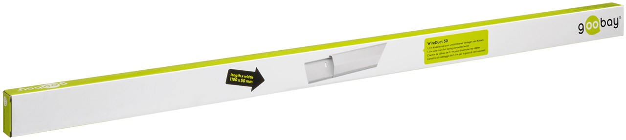 Halbrunder Aluminium-Kabelkanal 50 mm, Länge 1,1 m - zum unsichtbaren Verlegen von Kabeln Halbrunder Aluminium-Kabelkanal 50 mm, Länge 1,1 m - zum unsichtbaren Verlegen von Kabeln