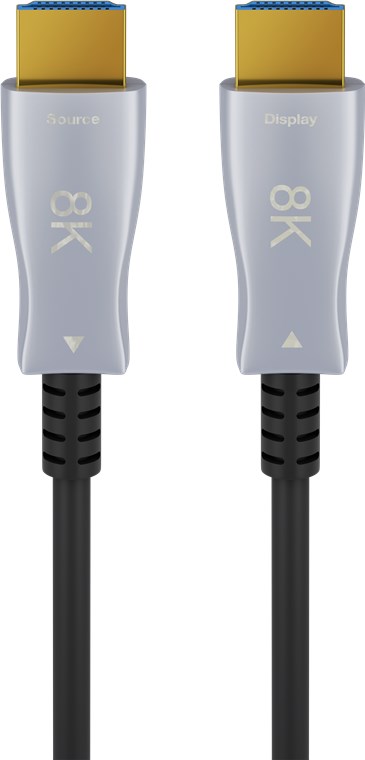 Optisches Hybrid High-Speed-HDMI™-Kabel mit Ethernet (AOC) - Kabellänge 30 m - Hochgeschwindigkeitskabel für 8K @ 60 Hz/ 4K @ 120 Hz für lange Übertragungswege Optisches Hybrid High-Speed-HDMI™-Kabel mit Ethernet (AOC) - Kabellänge 30 m - Hochgeschwindigkeitskabel für 8K @ 60 Hz/ 4K @ 120 Hz für lange Übertragungswege