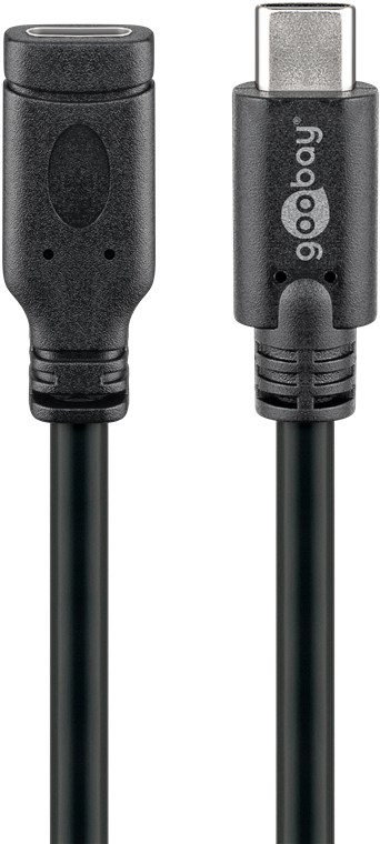 USB-C™ Verlängerung USB 3.1 Generation 1, Schwarz USB-C™ Verlängerung USB 3.1 Generation 1, Schwarz - Kabellänge 1 m - USB-C™-Stecker > USB-C™-Buchse