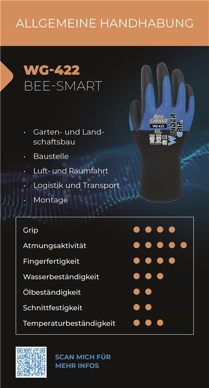 WG-422 - Größe L/9 - Luft- und Raumfahrt, Montage, Garten- und Landschaftsbau, Baustelle, Logistik & Transport