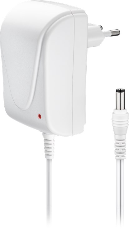 12 V Netzteil 12 V Netzteil - Farbversion Weiß - mit 5,5 mm x 2,1 mm Stecker - 18 W und 1,5 A