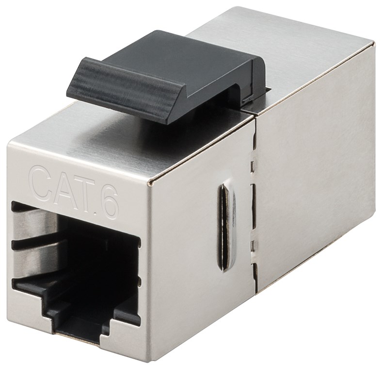 Keystone Modul RJ45 Kupplung/Verbinder CAT 6, STP - 15,9 mm Breite, 2x RJ45-Buchse (8P8C)