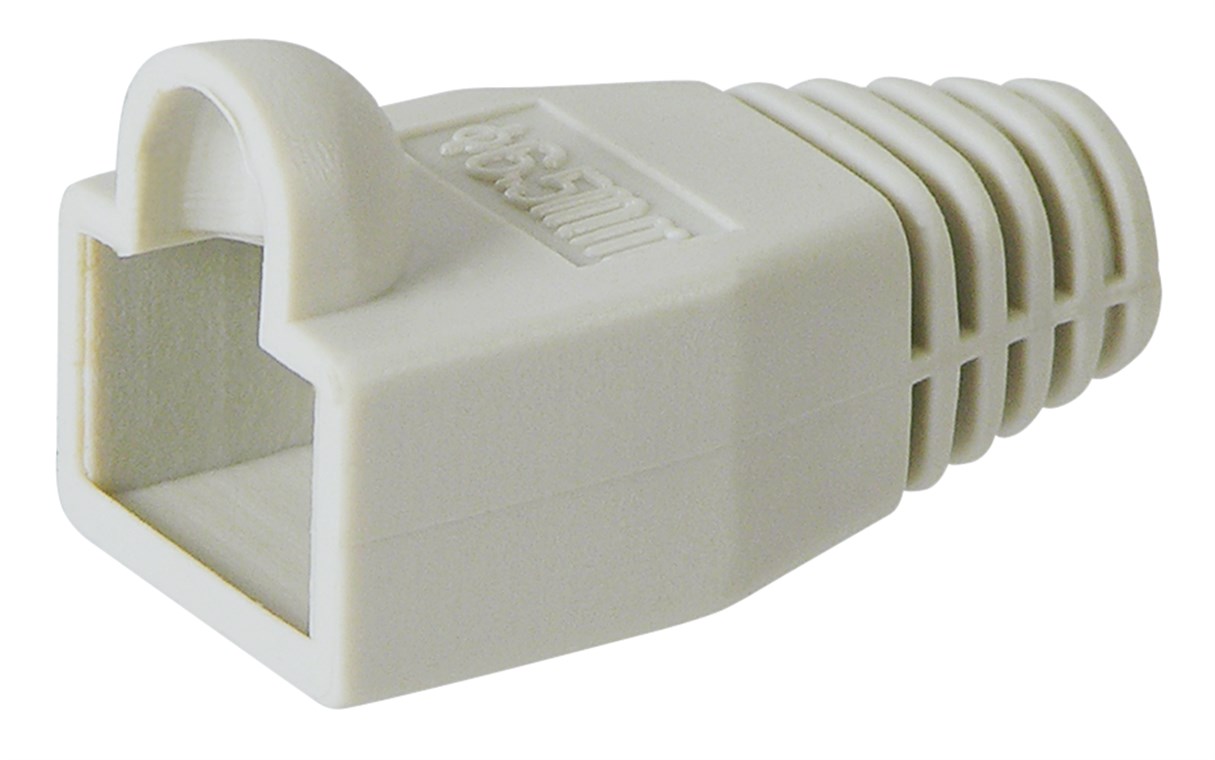Tülle für RJ45 Stecker Tülle für RJ45 Stecker - Farbversion Grau - Kabeleinführung 6,40 mm