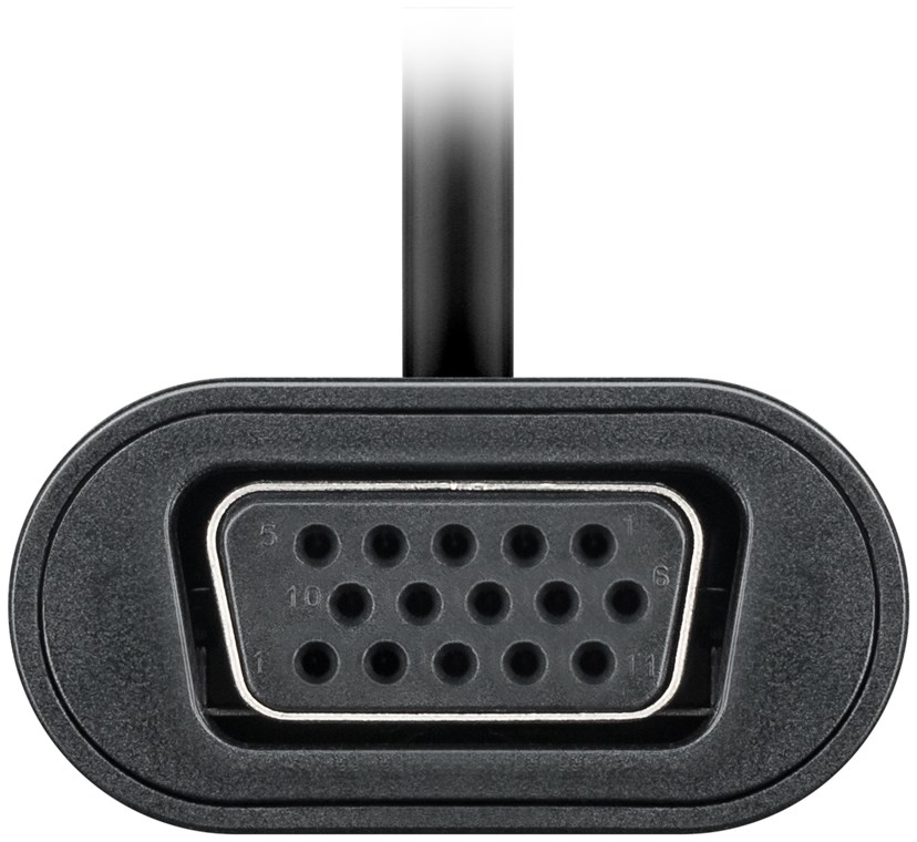 USB-C™-Adapter VGA, schwarz - USB-C™-Stecker > VGA-Buchse (15-polig)