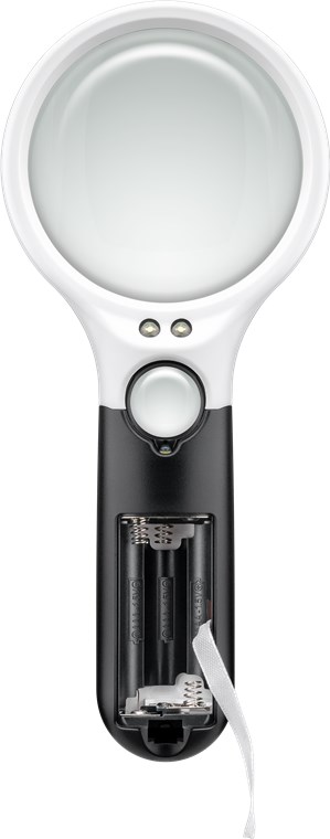 LED-Leselupe - batteriebetrieben mit 3x AAA-Batterien (nicht enthalten)