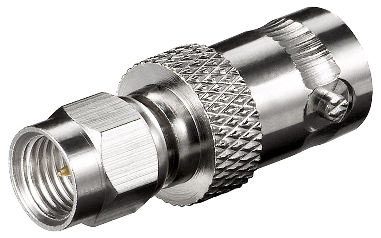 SMA-Stecker > BNC-Buchse SMA-Stecker > BNC-Buchse - mit vergoldetem Kontakt, für RG 174/U-Kabel
