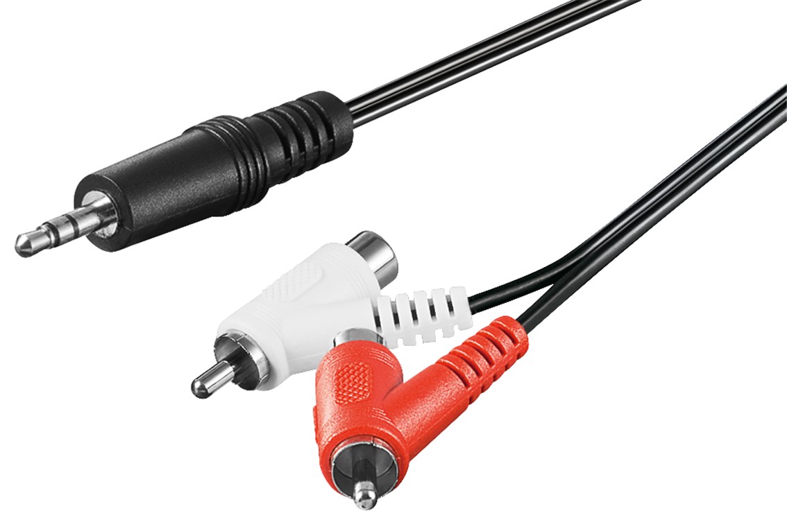 Audio Adapterkabel, 3,5 mm Stecker zu Cinch Stecker/Buchse Audio Adapterkabel, 3,5 mm Stecker zu Cinch Stecker/Buchse - Kabellänge 1.5 m - Klinke 3,5 mm Stecker (3-Pin, stereo) > 2x Cinch-Stecker (Audio links/rechts)